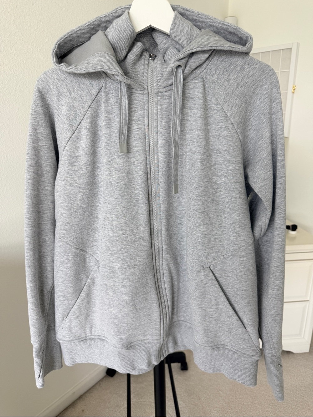 Athleta  Light Gray Sweatshirt with Subtle Texture